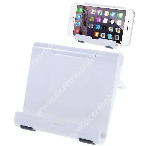 ACER Liquid Z2 UNIVERZÁLIS asztali telefon tartó, állvány - FEHÉR