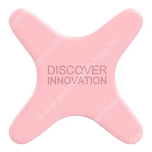 ACER Liquid Z3 NILLKIN X SHAPE készülékre ragasztható mágneses lap - szilikon, mágneses autós tartóval kompatibilis - RÓZSASZÍN