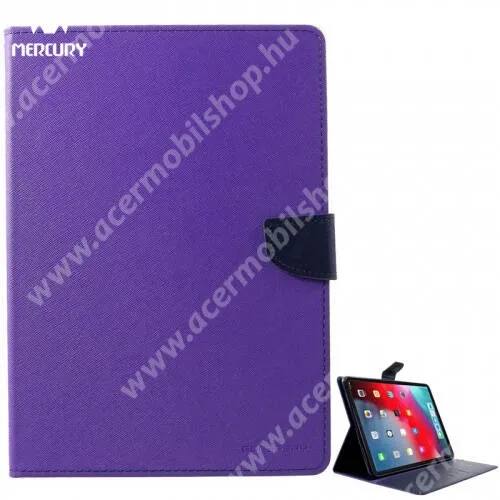  MERCURY Goospery tok álló, bőr (FLIP, oldalra nyíló, bankkártya tartó, asztali tartó funkció) LILA - APPLE IPAD Pro 11 (2018) - GYÁRI