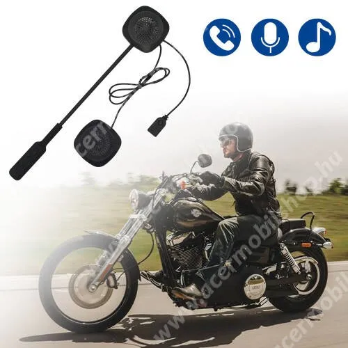 ACER Liquid S1 MOTOROS BLUETOOTH headset / james bond bukósisakhoz - V4.1+ EDR, beépített akkumulátor, mikrofon - FEKETE