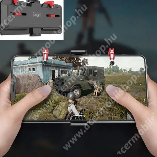 ACER Liquid Jade S IPEGA UNIVERZÁLIS Kontroller / Joystick - ravasz FPS játékokhoz, gamepad, 67-87mm-ig állítható bölcső, kompatibilis telefon vastagság 7,30-8,80 mm - FEKETE - GYÁRI