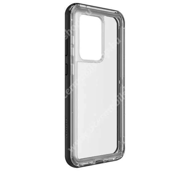  LIFEPROOF NEXT műanyag védő tok / átlátszó hátlap - FEKETE / ÁTLÁTSZÓ - szilikon szegély, erősített sarkok, ERŐS VÉDELEM! - SAMSUNG Galaxy S20 Ultra (SM-G988F) / SAMSUNG Galaxy S20 Ultra 5G (SM-G988) - GYÁRI