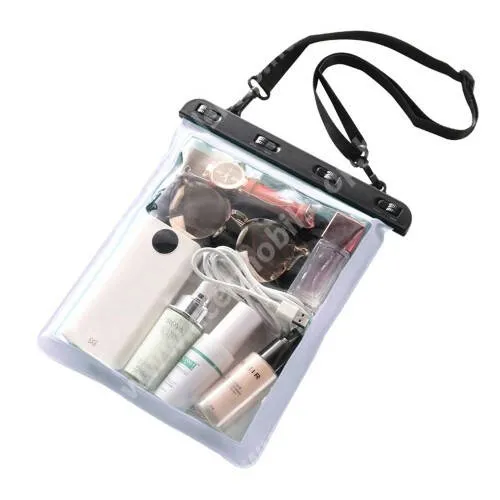 Acer Iconia P10 (P10-11-K8YD) Vízhatlan / vízálló táska, AQUA - 30 méterig, vállpánt, 250 x 230mm - FEHÉR / ÁTLÁTSZÓ