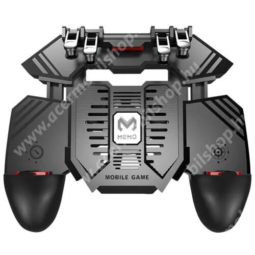 ACER Liquid Z530S MEMO AK77 UNIVERZÁLIS Kontroller / Joystick - ravasz FPS játékokhoz, gamepad, beépített hűtőventilátor, beépített 4000mAh-os akkumulátor tölthető a telefon játék közben, 67-90mm-ig nyíló bölcsővel - FEKETE - GYÁRI