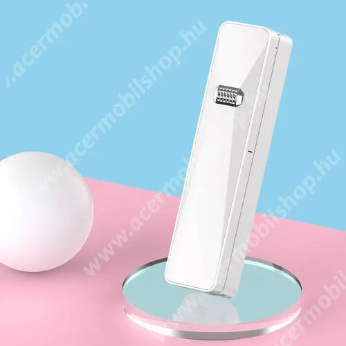 ACER Liquid S1 USAMS teleszkópos Selfie bot - FEHÉR - 3.5 mm jack csatlakozó, 360 fokban forgatható bölcső, LED selfie fénnyel, max. 73cm hosszú nyél, tripod állvánnyal is kompatibilis! - US-ZB051 - GYÁRI