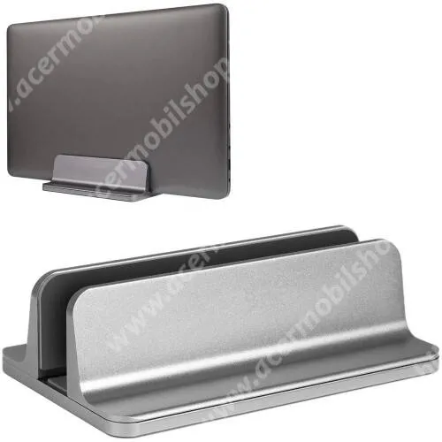 ACER Liquid S1 UNIVERZÁLIS asztali telefon, tablet, laptop tartó, alumínium állvány - 14-73mm-ig állítható bölcső - EZÜST