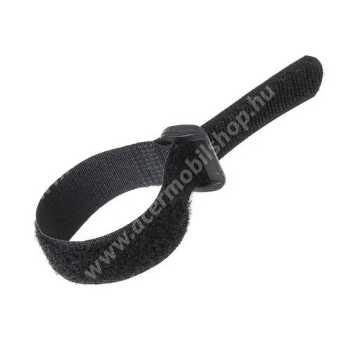 Acer Iconia A8 (A8-21P-A9C4) UNIVERZÁLIS biciklis / kerékpáros tépőzáras szorító / rögzítő heveder - 1db, állítható, 20 x 300mm - FEKETE