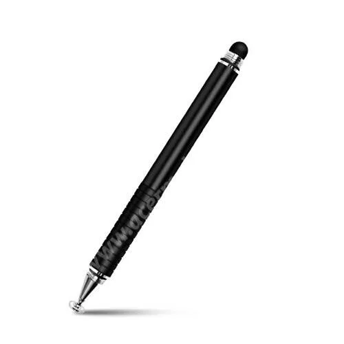 ACER Iconia Tab 7 A1-713 Érintőképernyő ceruza 2 az 1-ben - korongos és gumipárnás érintkező, kapacitív kijelzőhöz, KÉZÍRÁSRA, RAJZOLÁSRA IS ALKALMAS - FEKETE