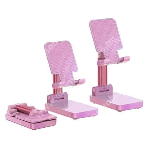 ACER Liquid Gallant E350 UNIVERZÁLIS asztali telefon / tablet tartó, állvány / beépített Power Bank - összecsukható, kihúzható, állítható dőlésszög, beépített 5000mAh akkumulátor, 5V/2A, 10W, 1x Type-C, 1x USB, 1x microUSB port - RÓZSASZÍN