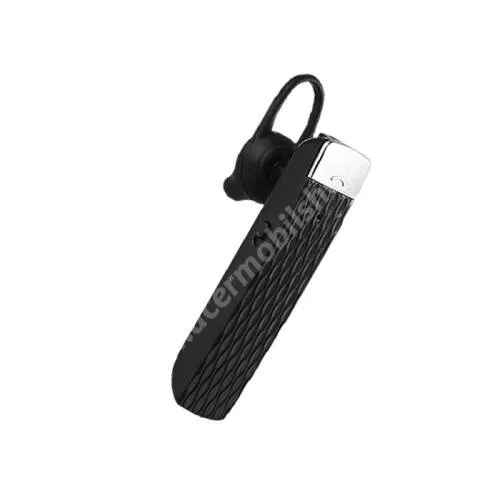  UNIVERZÁLIS bluetooth mono headset - FEKETE - V5.0, beépített mikrofon, fülbe dugható, beépített 100mAh akkumulátor, 6-7 óra beszélgetési idő