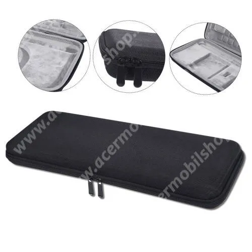  Logitech Craft billentyűzethez tartó / hordozó táska - ütődésálló, cipzáros, EVA habszivacs, cseppálló, bársony belső, hordozó fül, 460 x 170 x 45mm - ERŐS VÉDELEM! - FEKETE