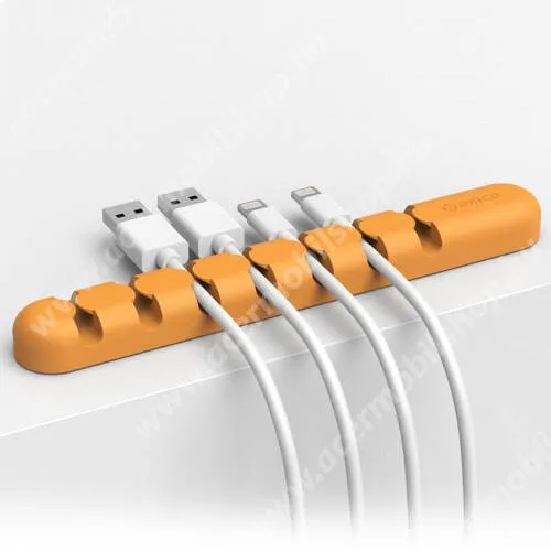 ACER Liquid Gallant E350 ORICO CBS7 kábel szervező, kötegelő, 1db-os - NARANCS - 15 x 2 x 1.2cm - GYÁRI