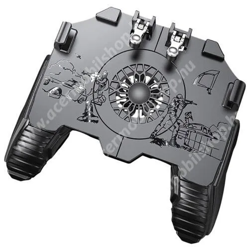 Acer Liquid E3 E380 UNIVERZÁLIS Kontroller / Joystick - ravasz FPS játékokhoz, gamepad, beépített hűtőventilátor, beépített 500mAh akkumulátor, 6.5"-os méretig kompatibilis okostelefonokkal - FEKETE
