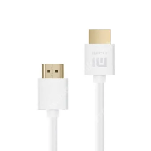 ACER Liquid Z3 XIAOMI HDMI-HDMI KÁBEL - HDMI dugó / HDMI dugó, 4K, aranyozott csatlakozók, 1,5m hosszú - FEHÉR - GYÁRI