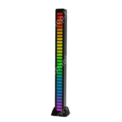 ACER Liquid Z3 UNIVERZÁLIS RGB LED hangulatvilágítás - hangvezérlés zenére világit, 32db LED, 18 színváltoztatási mód, beépített 200mAh akkumulátor, állítható fényerő és sebesség, microUSB töltőport, 180 x 19 x 16 mm - FEKETE