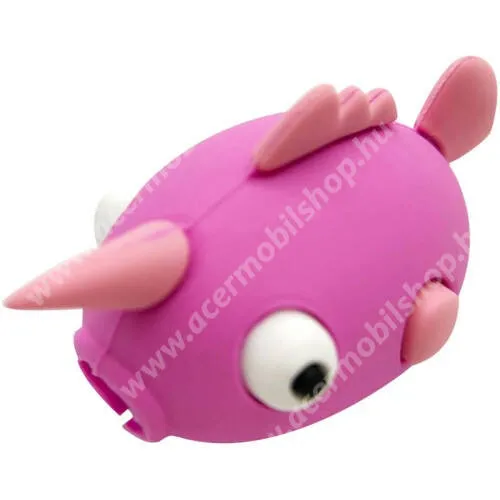 ACER Liquid Z530 Adatátvitel adatkábel / USB töltő védő műanyag - 1db - MAGENTA HAL MINTÁS