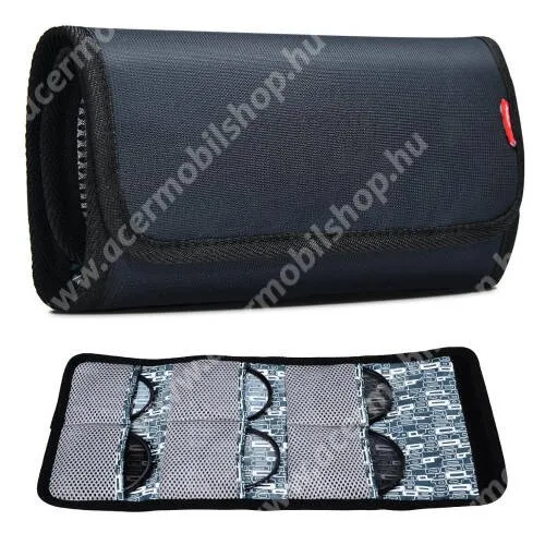 ACER Liquid Z200 CADEN CWATCUN H5 UNIVERZÁLIS kameralencse hordozó / szűrő tartó fényképezőgépekhez - FEKETE - összecsukható, 6 zsebes kialakítás, max. 86mm-es lencsékhez, víz- és porálló, tépőzáras záródás - nyitott méret: 424 x 198mm, csukott: 198 x 114 x 45mm