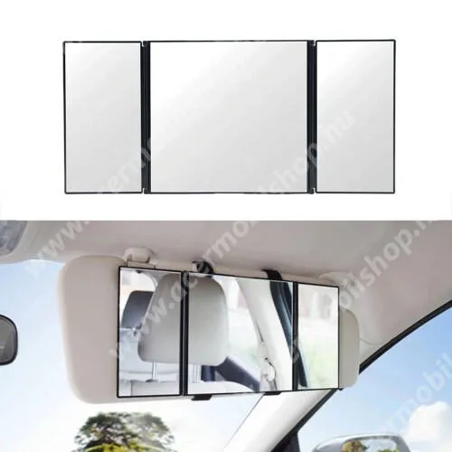 Acer Iconia A14 (A14-M1N) UNIVERZÁLIS autó napellenzőre rögzíthető tükör - összecsukható, hordozható, tépőzáras rögzítés, 304 x 141 x 10mm 