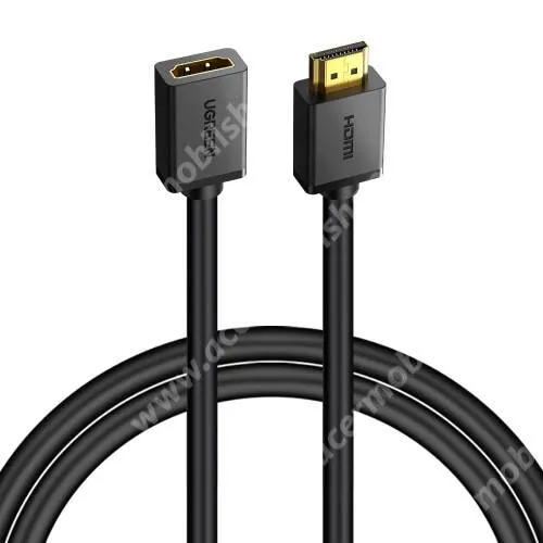 ACER Liquid Z3 UGREEN HDMI hosszabbító kábel - v2.0 HDMI dugó, aranyozott HDMI dugó, HDMI anya / HDMI apa, 2m hosszú, 48Gbps, 4K@60Hz - FEKETE