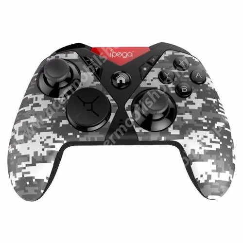 ACER Liquid S1 IPEGA PG-SW001 UNIVERZÁLIS Kontroller / Joystick - Bluetooth vagy vezetékes csatlakozás, Type-C port, Nintendo Switch / Android / PC-vel kompatibilis, FPS játékokhoz, gamepad, rezgőmotor, beépített 650mAh akkumulátor, 6óra játékidő - SZÜRKE TEREPMINTÁS - 