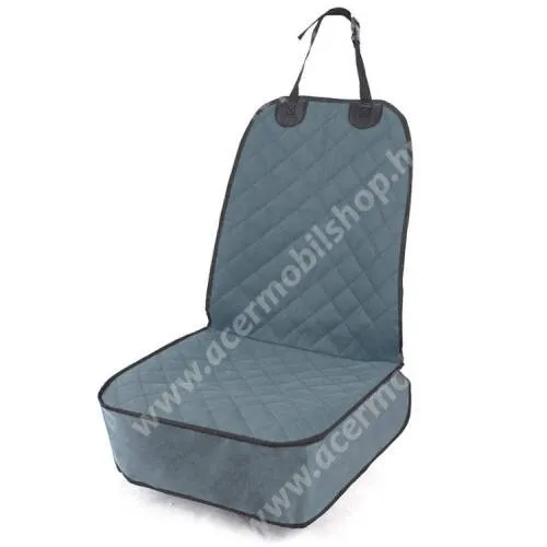 ACER Liquid Z3 UNIVERZÁLIS autó ülésvédő borítás / huzat állatok szállításához - első ülésre könnyen felrögzíthető, mosható, csatos, vízálló, könnyen tisztítható - SZÜRKE