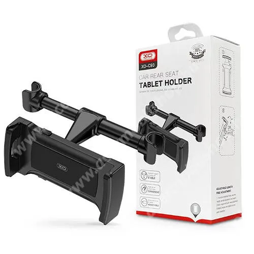 ACER Liquid S1 XO UNIVERZÁLIS tablet PC / telefon gépkocsi / autós tartó - 360°-ban elforgatható, 105-150mm-ig állítható fejtámla közé szerelhető tartóval, 115-255mm-ig nyíló bölcső - FEKETE - XO-C93 - GYÁRI