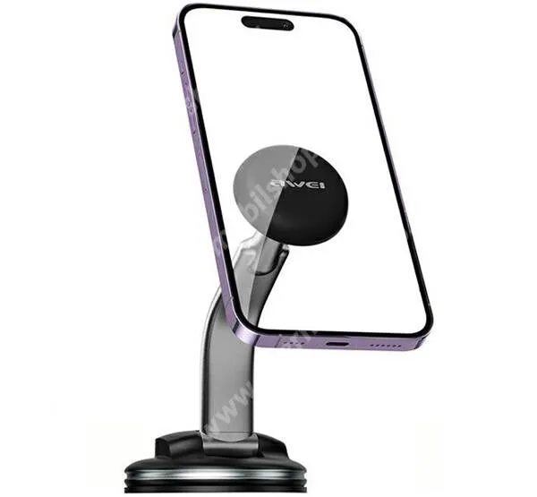ACER Liquid S1 AWEI X45 autós tartó - FEKETE - műszerfalra rögzíthető, állítható, mágneses - GYÁRI