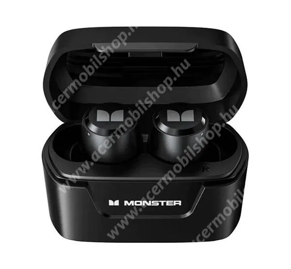ACER Liquid Z3 MONSTER XKT05 bluetooth fülhallgató, headset - FEKETE - sztereo, v5.2, TWS, zajszűrő, mikrofon, LED, töltőtok - XKT05_BLK - GYÁRI