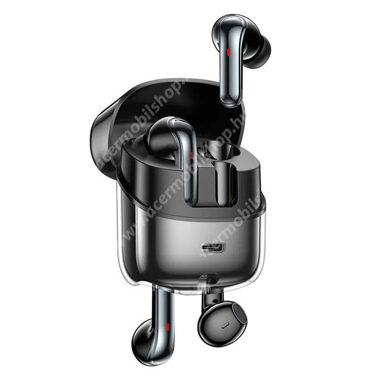 ACER Liquid Z3 AWEI T79 bluetooth fülhallgató, Headset, Sztereó, 2db-os kivitel, v5.3, TWS, Aktív zajszűrő, Mikrofon, Töltőtok, Fekete