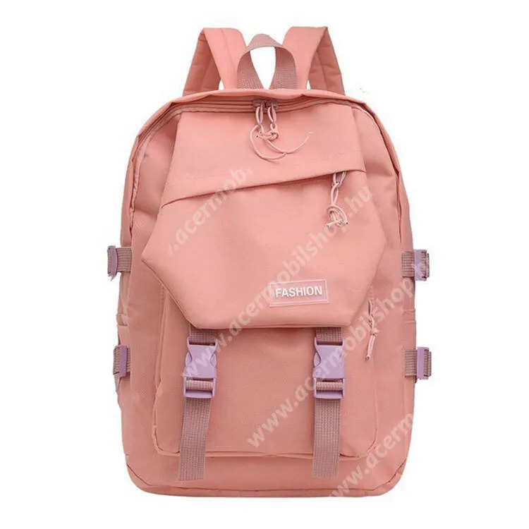 ACER Liquid Z3 Divatos női hátizsák, Cseppálló Oxford szövet, Hordozófül, Cipzár, 430x300x140mm, Rózsaszín