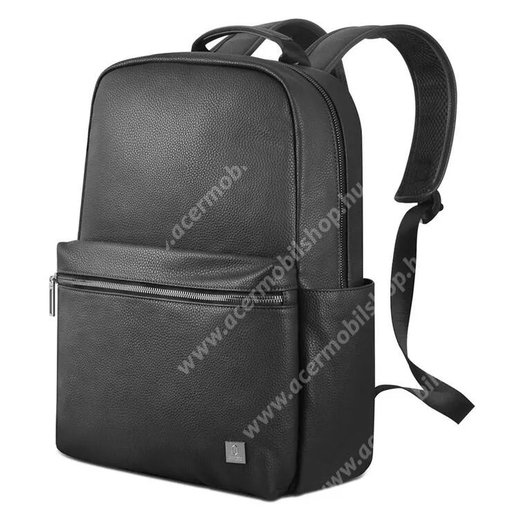 ACER Liquid Z3 WIWU női hátizsák, Álllítható pánt, Hordozófül, Cipzár, Csat, Vízlepergető PU bőr, 265x210x60mm, Fekete