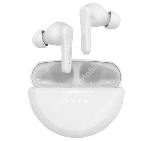 ACER Liquid Z3 Belkin SoundForm Rhythm vezeték nélküli fülhallgató, Bluetooth v5.3, Sztereo, TWS, Mikrofon, Zajszűrő, Töltőtok, IPX5, AUC012BTWH, Fehér