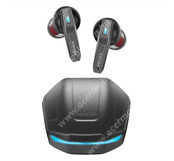  Lenovo Erazer XT86 Pro vezeték nélküli fülhallgató, Bluetooth v5.4, Sztereo, TWS, Mikrofon, Zajszűrő, Gamer, Töltőtok, Fekete
