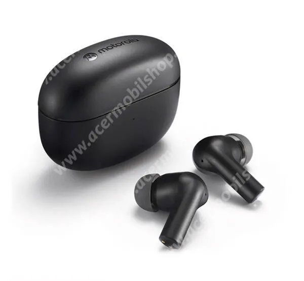  Motorola Buds 500 ANC vezeték nélküli fülhallgató, Bluetooth v5.3, Sztereo, TWS, Mikrofon, Aktív zajszűrő, IPX4, Töltőtok, Fekete