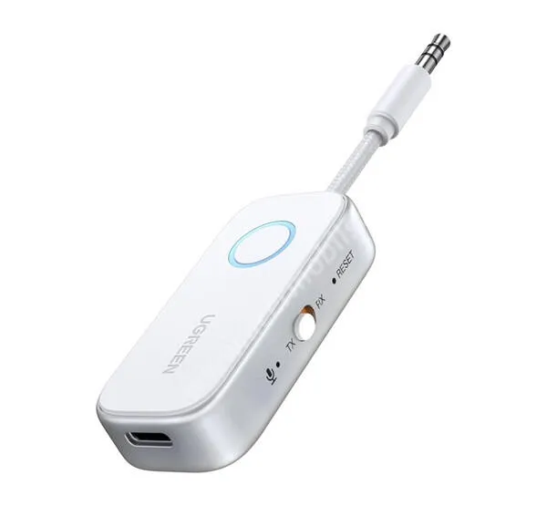 ACER Liquid Z3 UGREEN bluetooth audió adapter, USB-C, v5.4, 3,5mm jack, AUX, CM872, Fehér