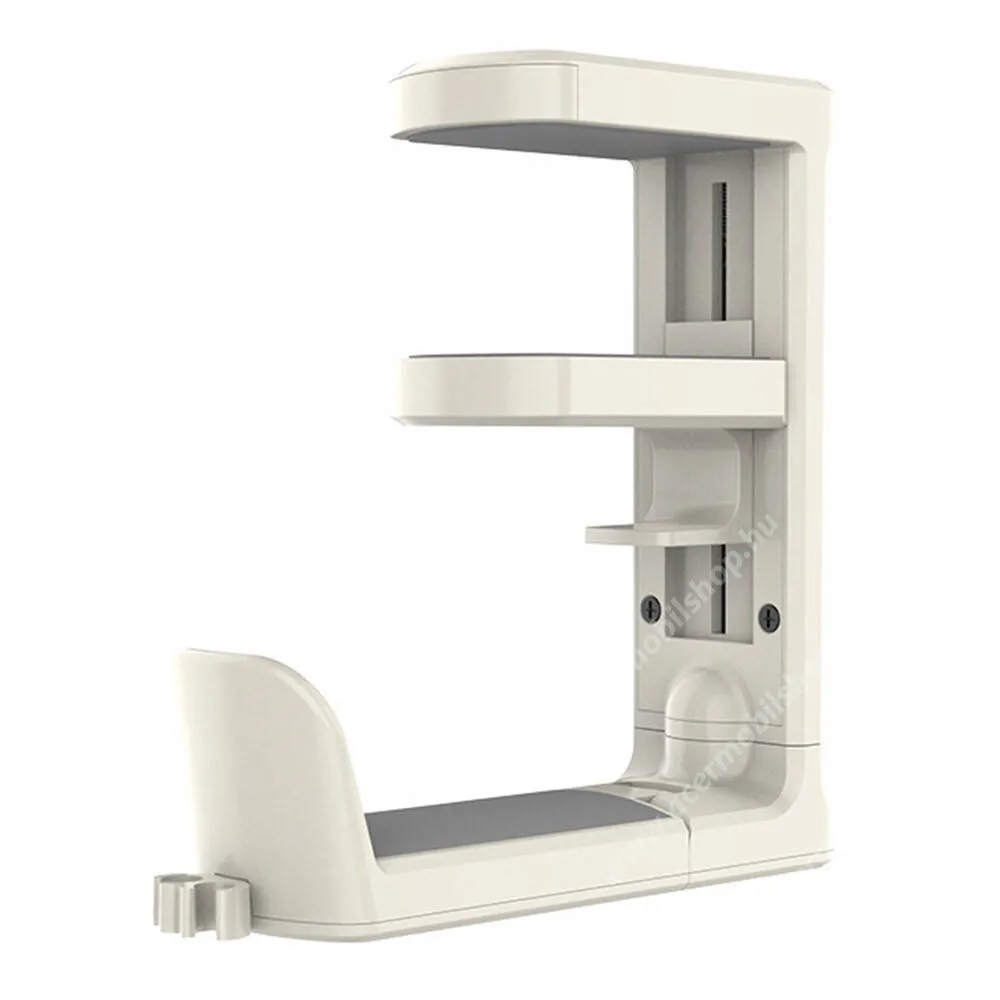 ACER Liquid Z3 Gamer fejhallgató, fülhallgató állvány, Munkaállomás állvány, Műanyag, Asztallapra rögzíthető, 130 x 130 x 40mm, Fehér