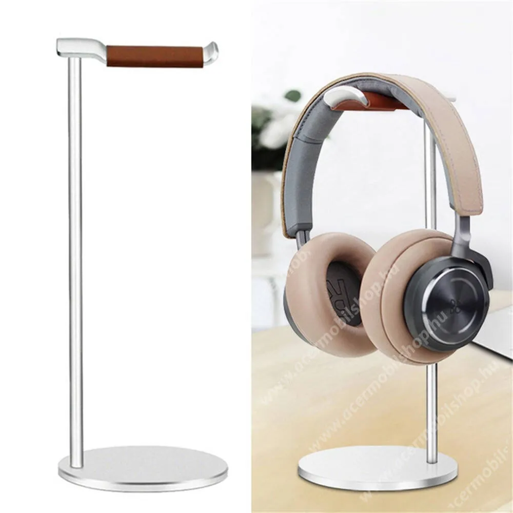 ACER Liquid Z3 Gamer fejhallgató tartó, állvány, Alumínium, Csúszásgátló, 270 x 100mm, Ezüst