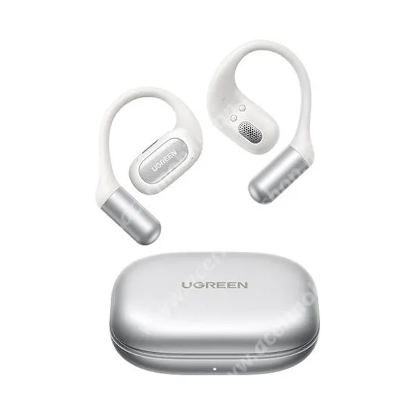 ACER Liquid Z3 Ugreen FitBuds vezeték nélküli sport fülhallgató, Bluetooth v6.0, Sztereo, TWS, Mikrofon, Zajszűrő, Fülre akasztható, IPX5 cseppálló, Töltőtok, WS213, Fehér
