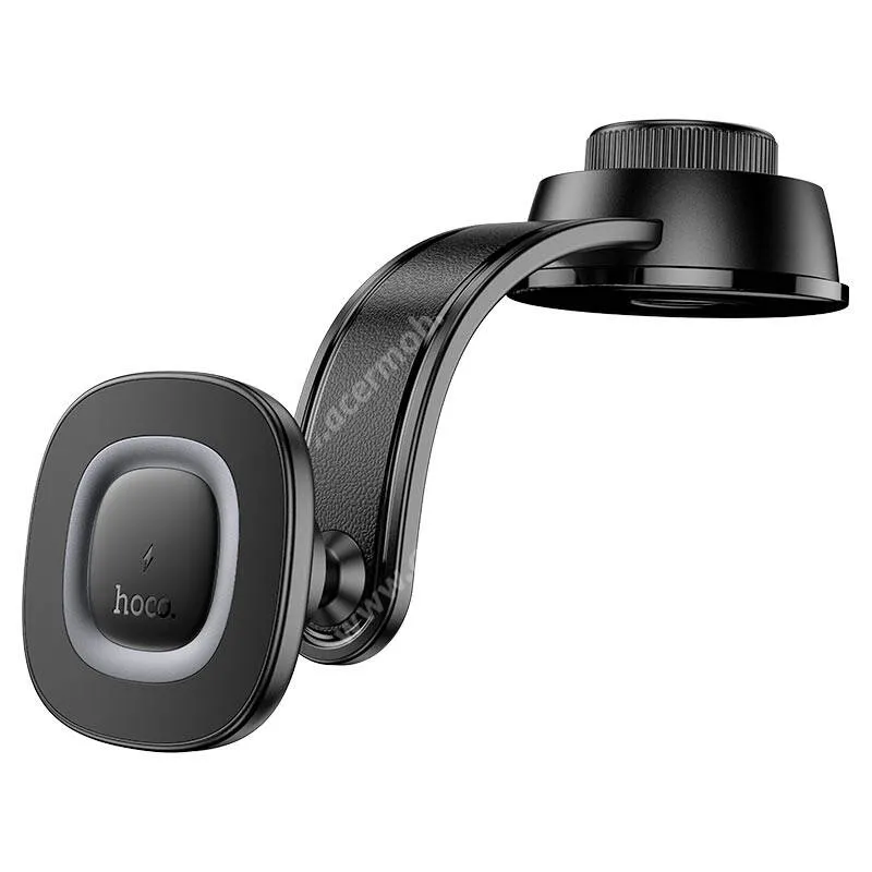 ACER Liquid S1 Hoco Crown autós telefontartó, Mágneses, Műszarfalra rögzíthető, Qi 15W wireless, Vezeték nélküli töltés, HW31, Fekete