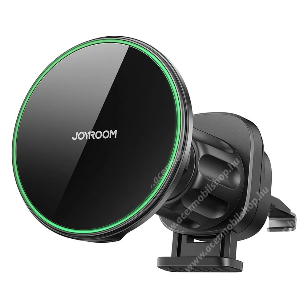 ACER Liquid S1 Joyroom autós telefontartó, Magsafe, Mágneses, Szellőzőre rögzíthető, 15W Qi2 vezeték nélküli gyorstöltés, JR-ZS412, Fekete