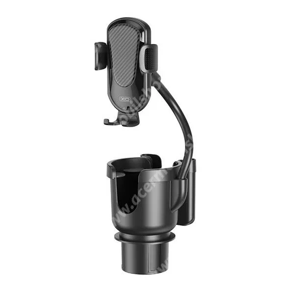 ACER Liquid S1 XO autós telefontartó, Pohártartóba tehető, Gravítációs, 4,5-6,9"-os méretű készülékekhez, Flexibilis kar, Fekete