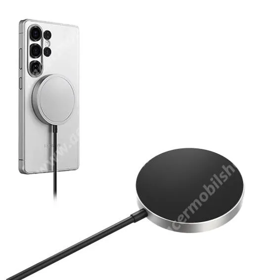 ACER Liquid S1 Samsung Qi2 Wireless hálózati töltőállomás vezeték nélküli töltéshez, 15W Gyorstöltés, MagSafe mágneses, USB-C, GP-PWU025WIABW, Fekete