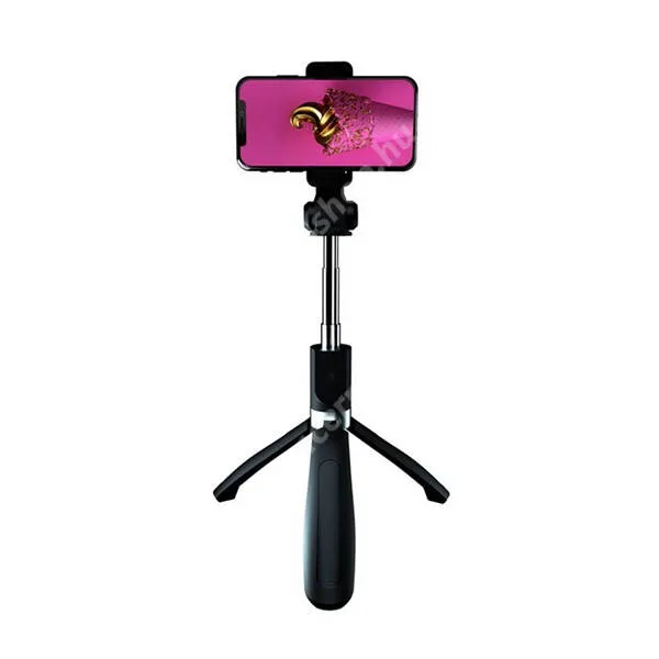 ACER Liquid S1 XO Selfie bot, Tripod állvány, Bluetooth kioldó, 6,7" méretű készülékekig, 68cm-ig kihúzható, SS08, Fekete